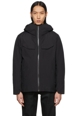 Veilance: Black Down Node Jacket | SSENSE Canada