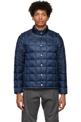 TAION: Navy Down Heated EXTRA Jacket | SSENSE