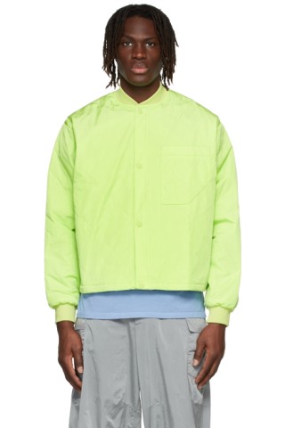 SSENSE Exclusive Blue Quilted Jacket