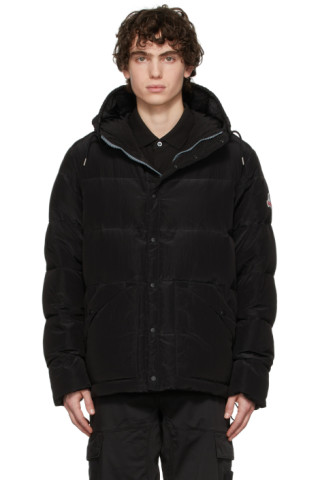 Black Deep Powder Down Jacket by Holubar on Sale