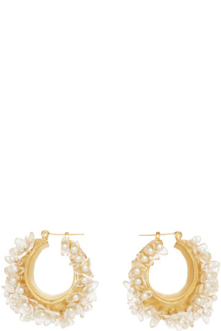 Mame Kurogouch Osmanthus Motif Earrings - www.brunokons.com.br