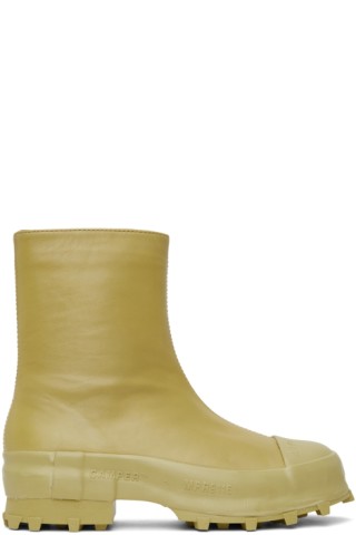 CAMPERLAB: Khaki Traktori Boots | SSENSE