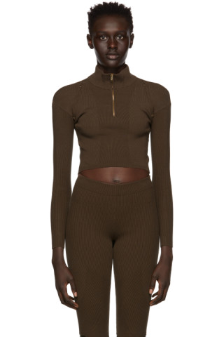 Brown 'La Maille Bormio' Turtleneck by Jacquemus on Sale