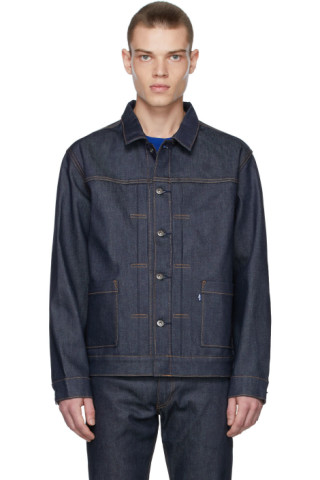 Levi's Made & Crafted: Indigo Type II Worn Trucker Denim Jacket ...