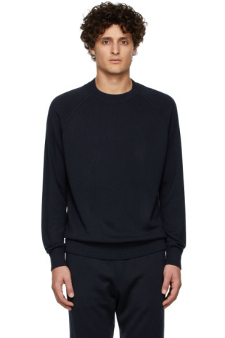 Loro Piana: Navy Balfour Sweatshirt | SSENSE