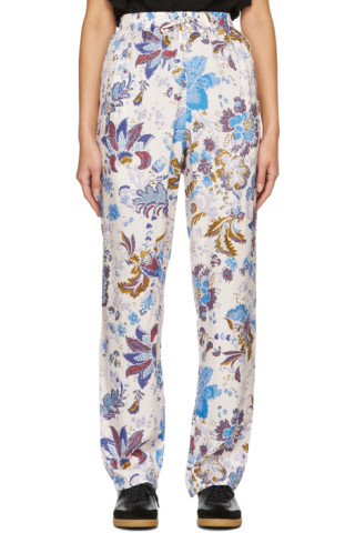 Isabel Marant Etoile: Off-White Jacquard Benton Trousers | SSENSE