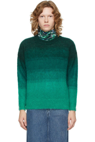Isabel Marant Etoile: Green Ombré Drussell Sweater | SSENSE