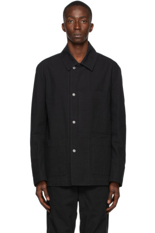 MHL by Margaret Howell: Black Big Pocket Jacket | SSENSE UK