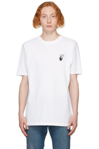 Off-White: White Slim Caravaggio Lute T-Shirt | SSENSE