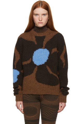 Paloma Wool: Brown & Blue Hana Sweater | SSENSE