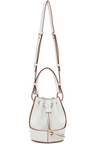 LOEWE: White Mini Balloon Bag