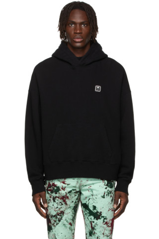 Logo Tape Hoodie by Palm Angels on Sale Logo Tape Hoodie by Palm Angels on Sale