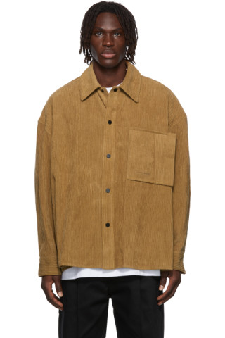 Oversized Corduroy Shirt by Wooyoungmi on Sale