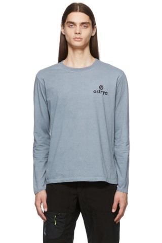Ostrya: 灰色Core Logo 长袖T 恤| SSENSE