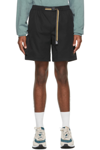 Black Camping Shorts by Reebok Classics on Sale