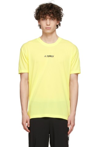 Yellow Terrex Parley Agravic T-Shirt by adidas Originals on Sale