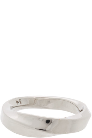 Silver Medium Infinity Band Ring by Tom Wood on Sale