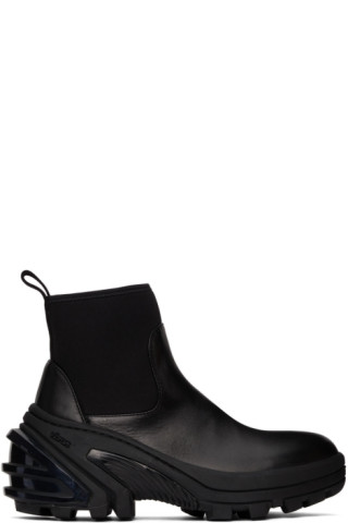 Black Mid Boot SKX Ankle Boots by 1017 ALYX 9SM on Sale