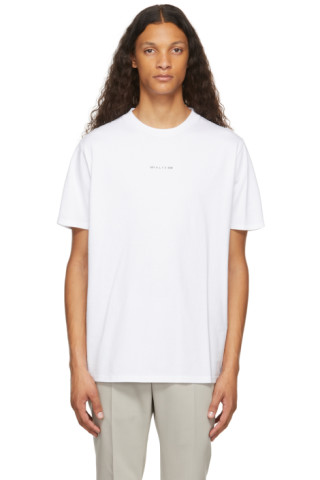 1017 ALYX 9SM: White Visual Logo T-Shirt | SSENSE