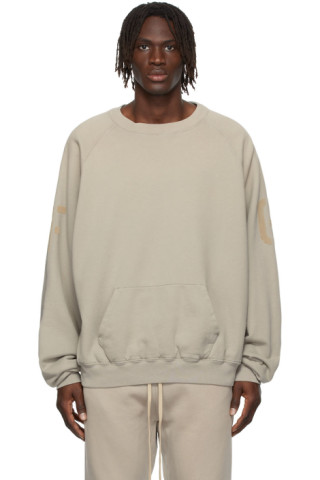 Beige 'FG' Crewneck Sweatshirt by Fear of God on Sale