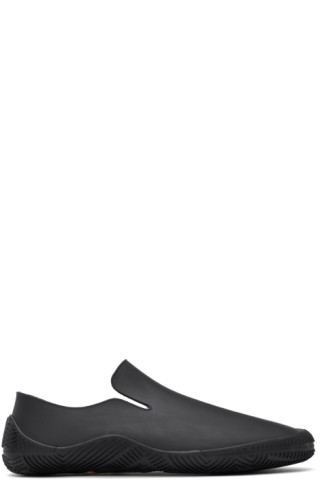 Bottega Veneta: Black Rubber Climber Sneakers | SSENSE