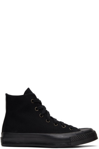 Converse: Black Monochrome Chuck 70 High Sneakers | SSENSE