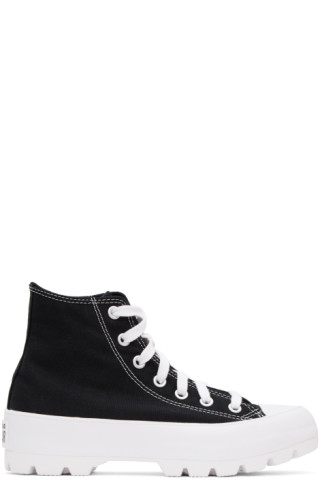 Converse: Black Chuck Taylor All Star Lugged High Sneakers | SSENSE