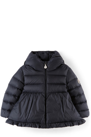 Baby Navy Down Odile Jacket by Moncler Enfant | SSENSE Canada