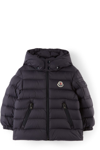 Baby Navy Down Jules Jacket by Moncler Enfant on Sale
