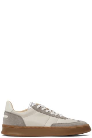 Spalwart: Grey Nappa Smash Low (BRS) Sneakers | SSENSE Canada