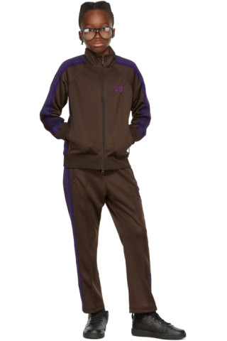 SSENSE Canada Exclusive Kids Brown Track Jacket by NEEDLES on Sale