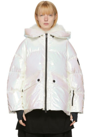 Moncler iridescent coat clearance