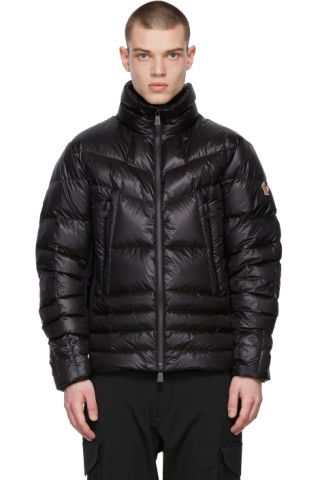 Moncler Grenoble: Black Canmore Short Down Jacket | SSENSE