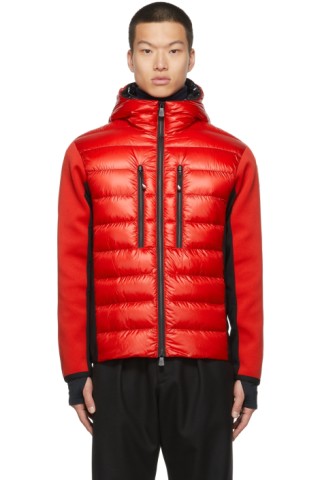 Moncler Grenoble: Down Paneled Hooded Jacket | SSENSE