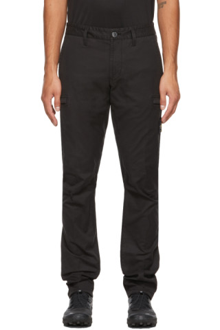 Black Cotton Twill Cargo Pants by Stone Island on Sale