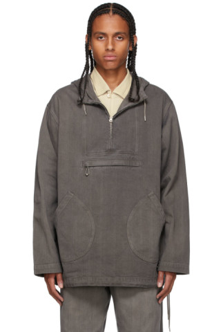 Taiga Takahashi: Grey Anorak Jacket | SSENSE UK