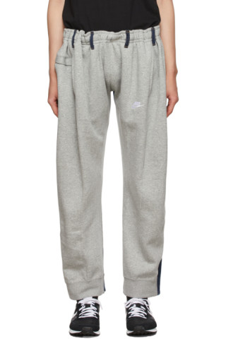 Bless: Grey & Blue Overjogging Jeans Lounge Pants | SSENSE