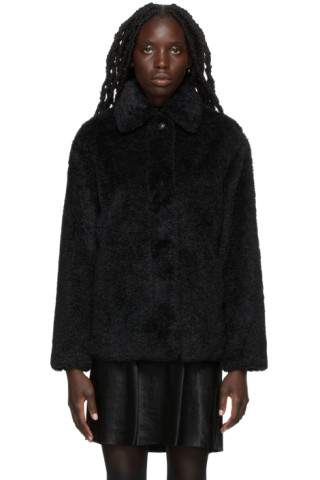 Textured Faux-Fur Jacket by Vince on Sale
