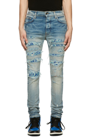 Blue PJ Thrasher Jeans by AMIRI on Sale