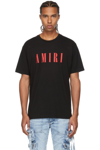 AMIRI: Black Core Logo T-Shirt | SSENSE