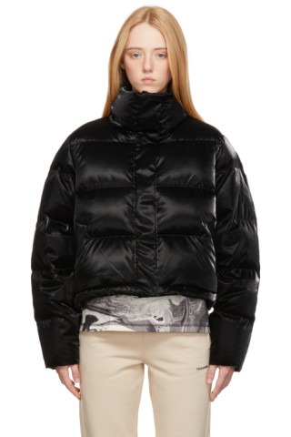 Black Down Shiny Tinslei Jacket by Holzweiler on Sale