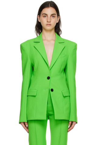 Kwaidan Editions Green Polyester Blazer Kwaidan Editions Green Polyester Blazer