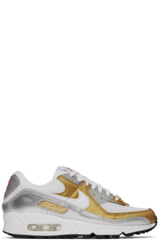 gold and silver air max