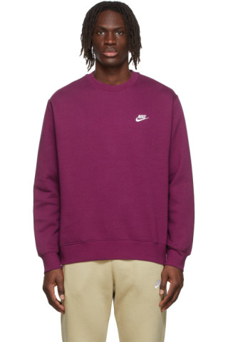 Of later Londen Petulance Nike: Purple Cotton Sweatshirt | SSENSE