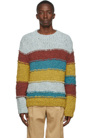 The Elder Statesman: Multicolor Organic Cotton Sweater | SSENSE