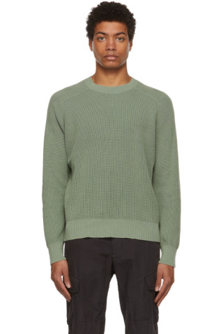 Green Dexter Crewneck Sweater by rag & bone on Sale