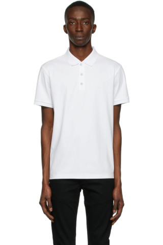 White Jersey Polo by rag & bone on Sale