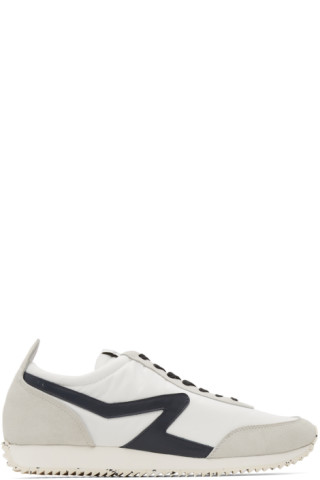 White Retro Runner Sneakers by rag & bone on Sale