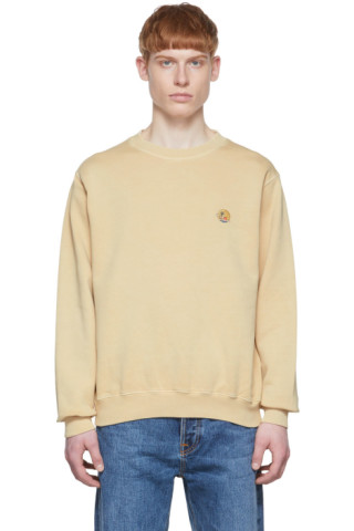 【関税込み】Nudie Jeans イエロー Lasse スウェットシャツ 221078M204006_1.jpg