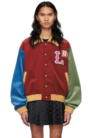 Charles Jeffrey Loverboy: Red Varsity Jacket | SSENSE